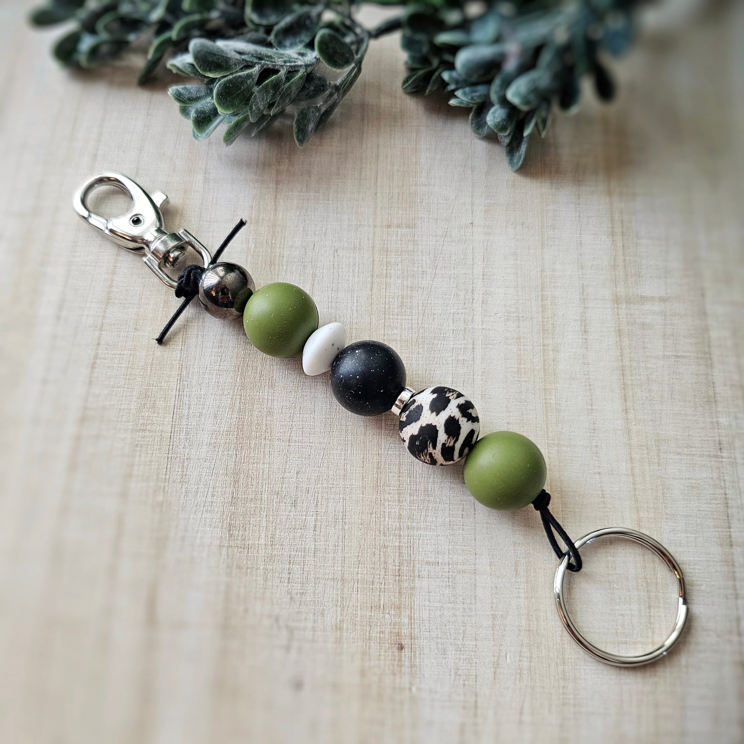 Stretchy Silicone Beaded Keyfob