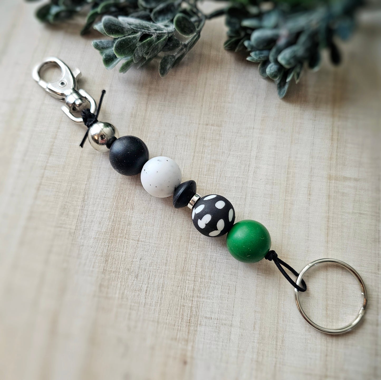 Stretchy Silicone Beaded Keyfob