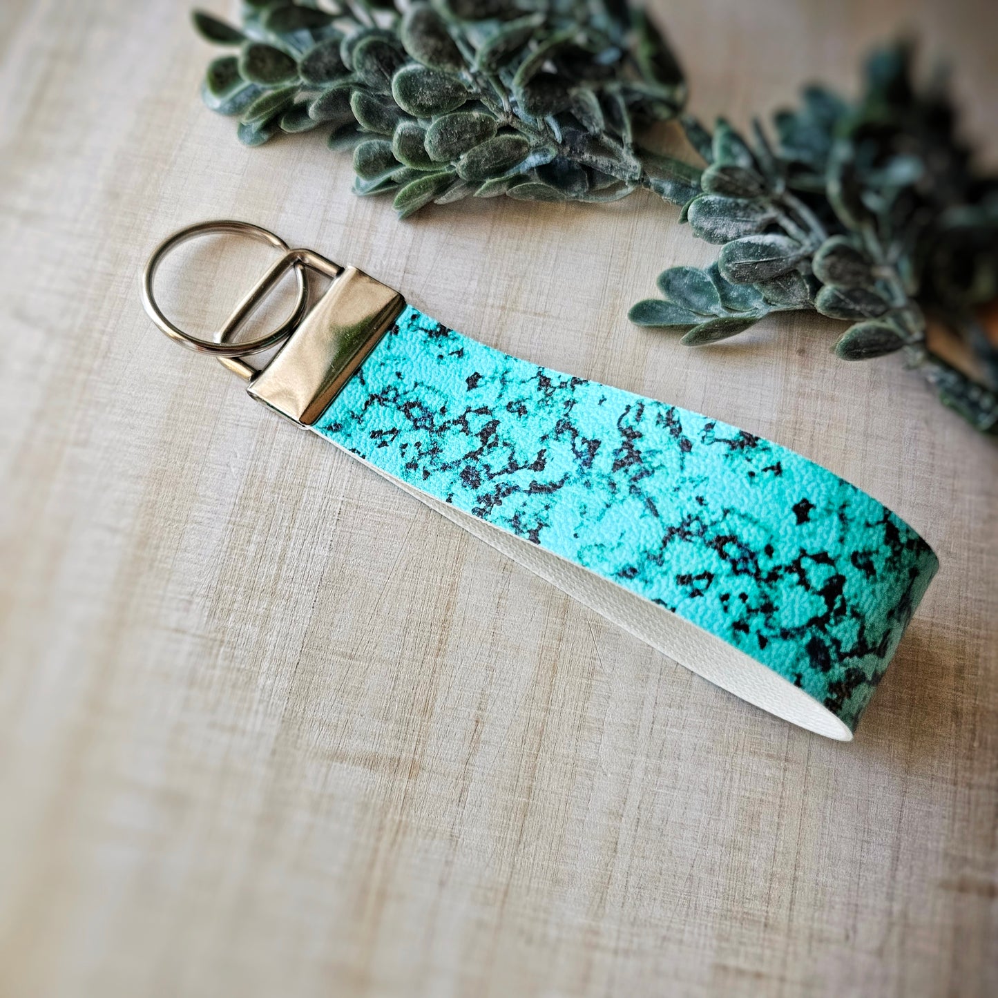Faux Leather Keyfob