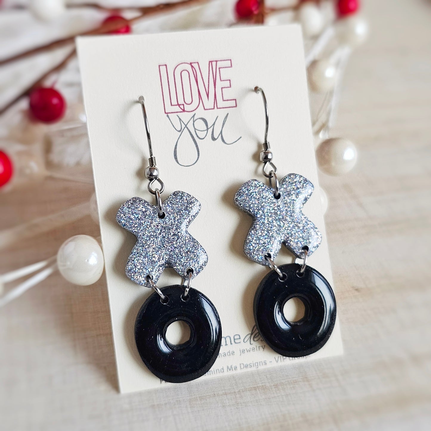 XOXO Valentine's Clay Dangle Earrings