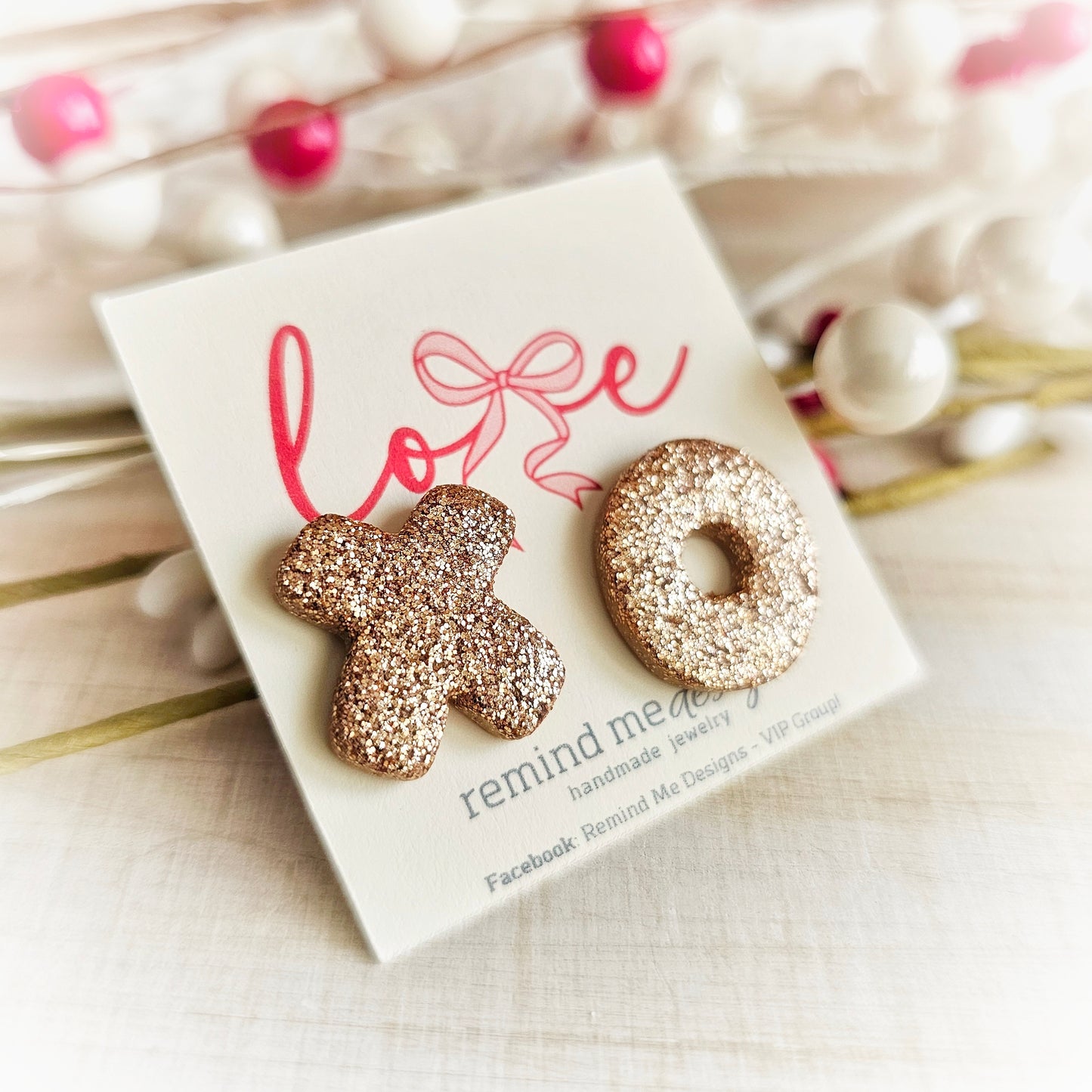 XOXO Valentine's Clay Studs