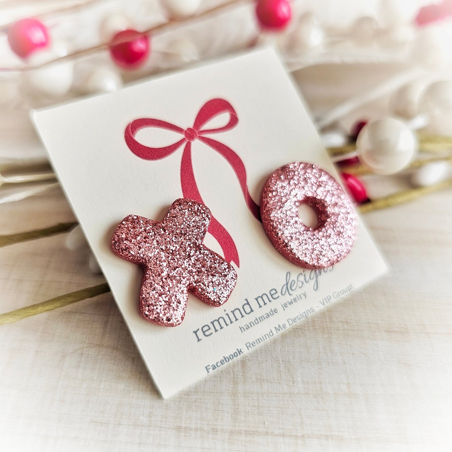 XOXO Valentine's Clay Studs