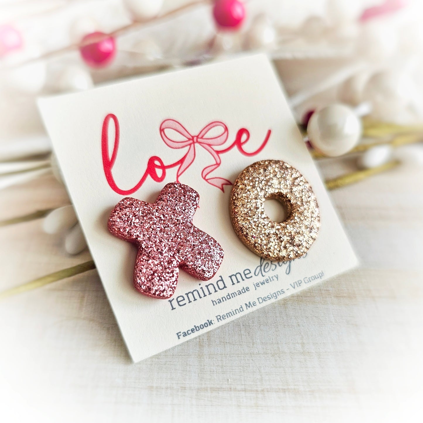 XOXO Valentine's Clay Studs