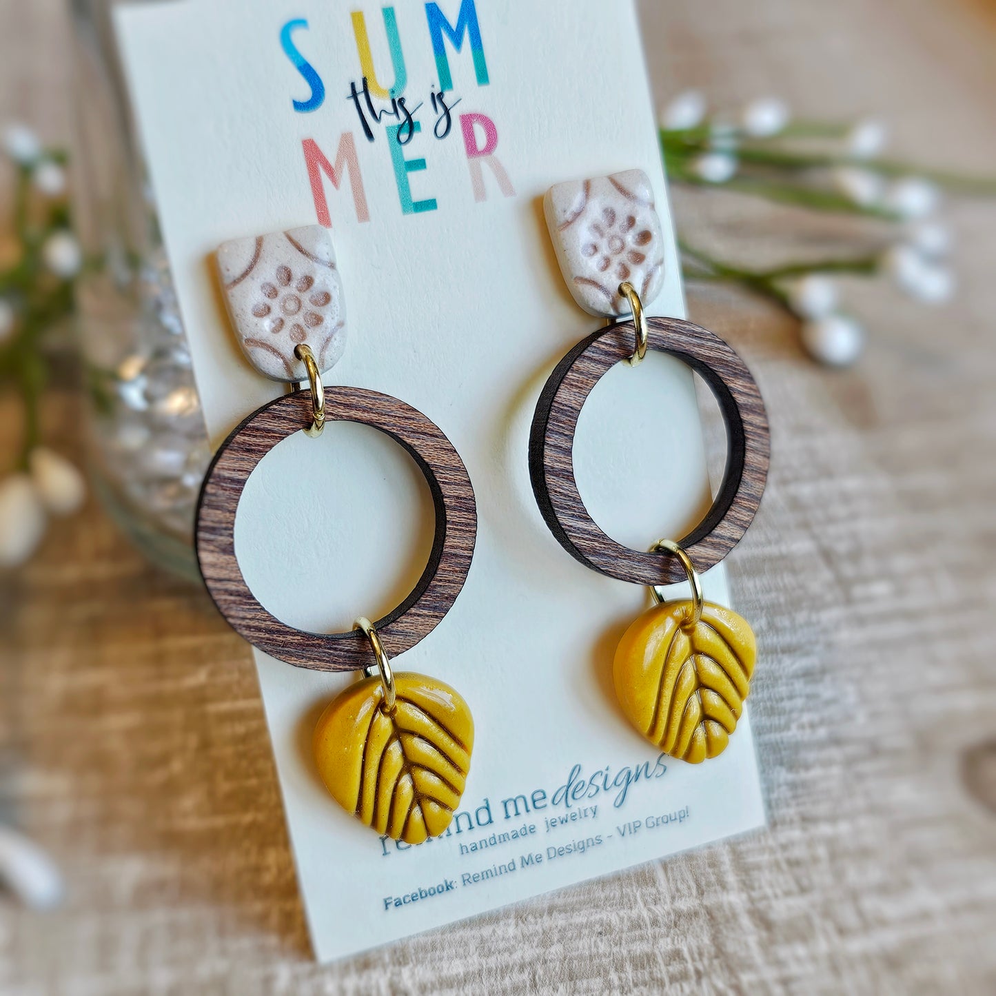 Clay Dangle Earrings