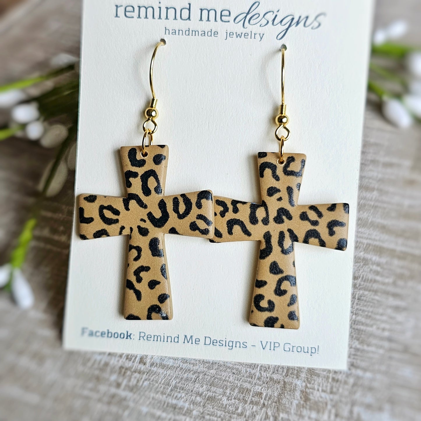 Cross Clay Dangles