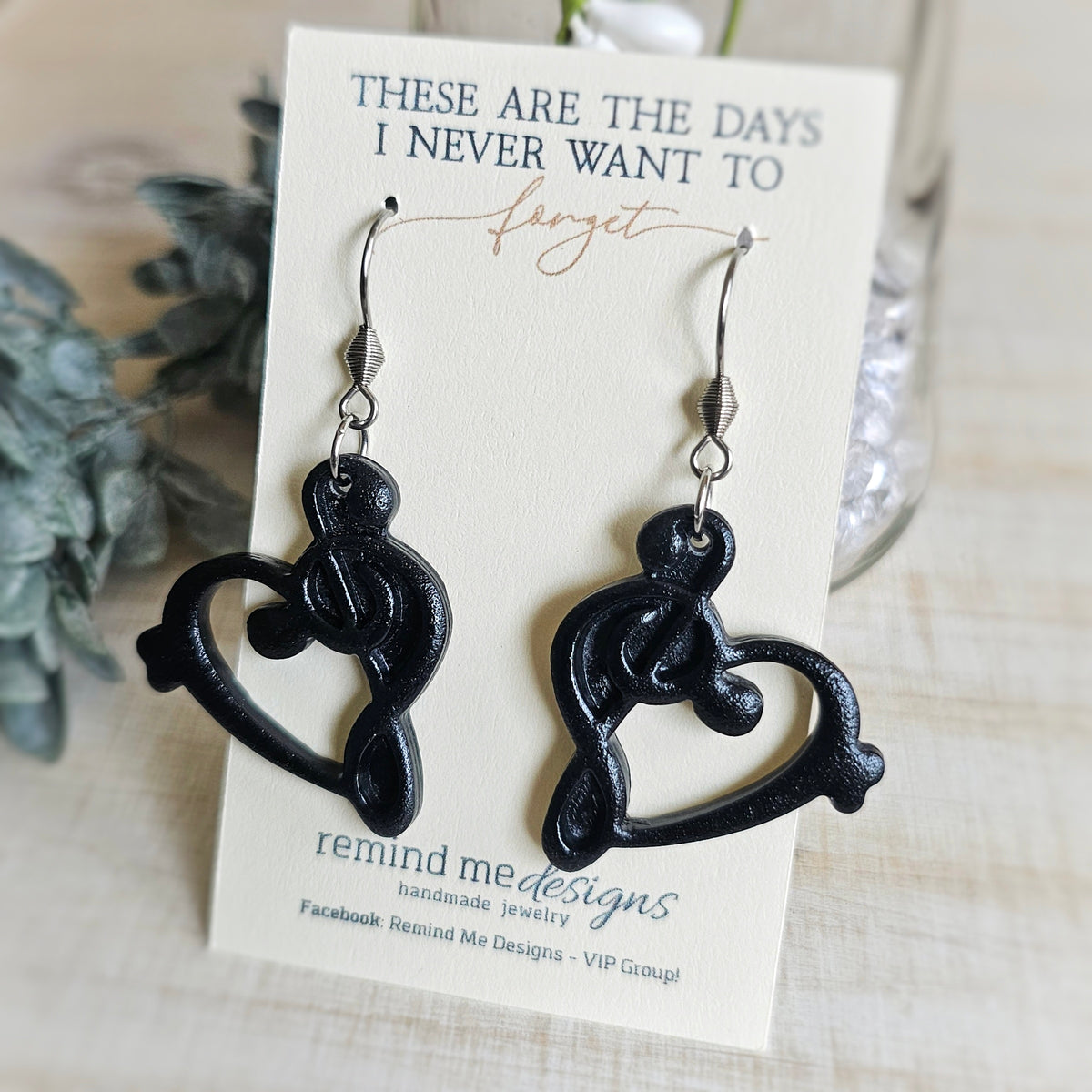 **MADE TO ORDER** Black Music Clay Dangle Earrings