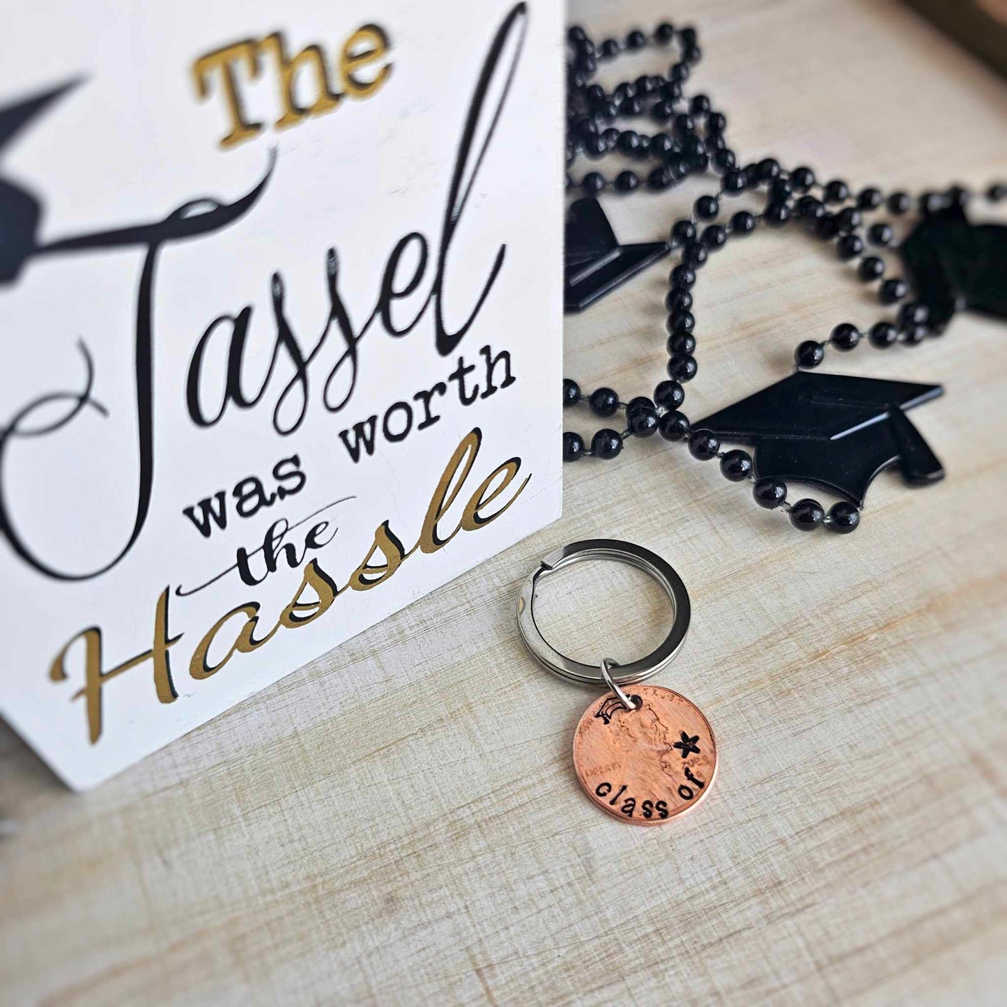 Class of 2025 Penny Graduation Keychain with Star