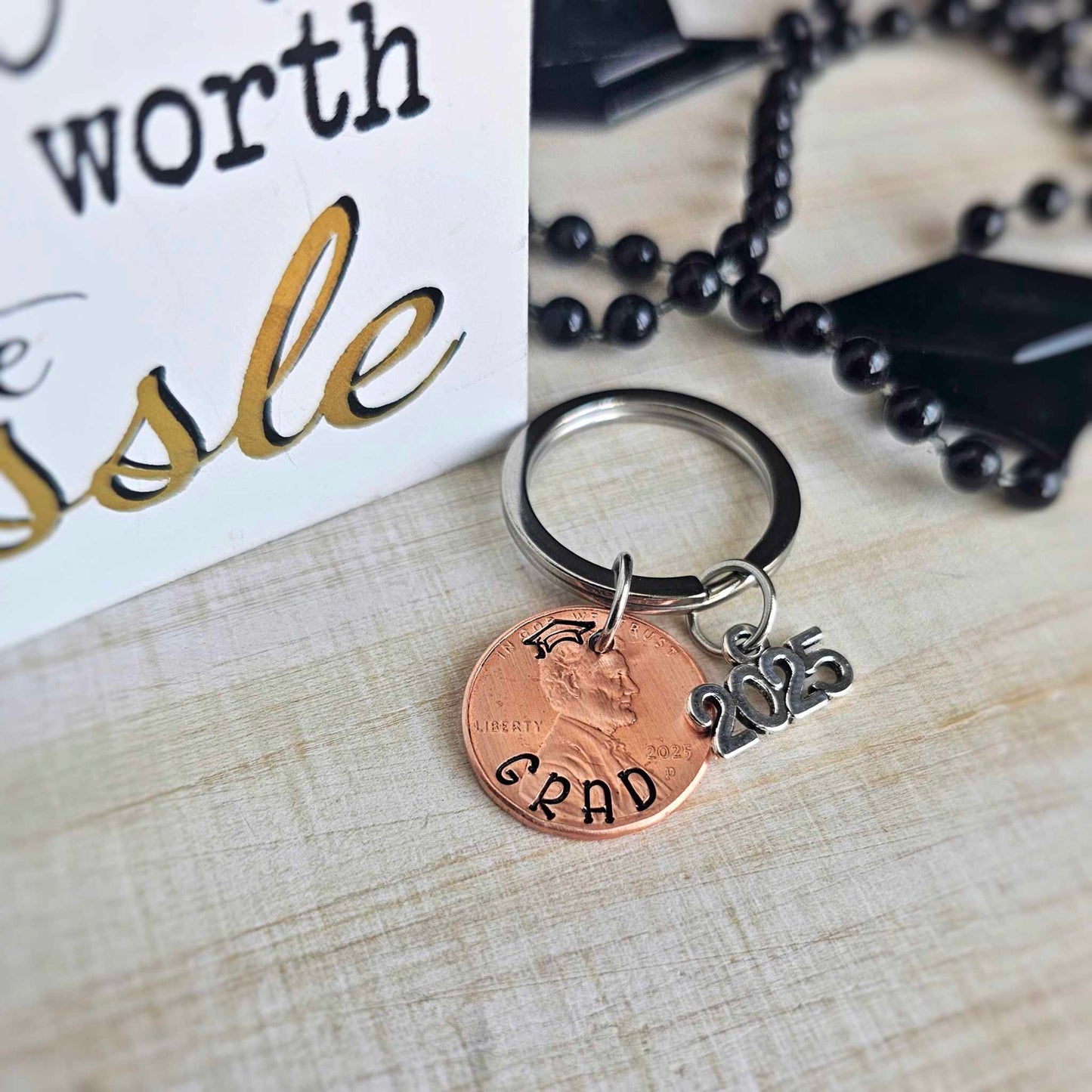 GRAD 2025 Penny Graduation Keychain