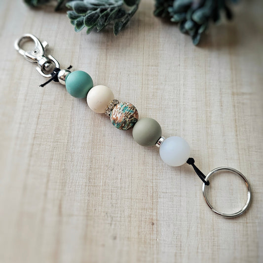 Stretchy Silicone Beaded Keyfob