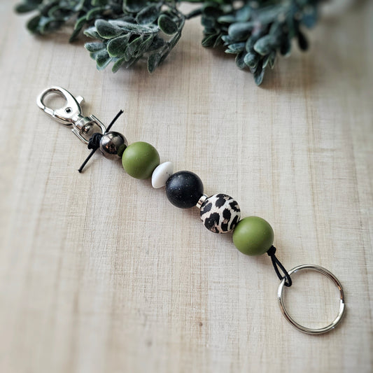 Stretchy Silicone Beaded Keyfob