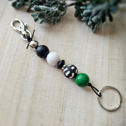 Stretchy Silicone Beaded Keyfob