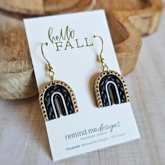 Arch | Rainbow Polymer Clay Dangle