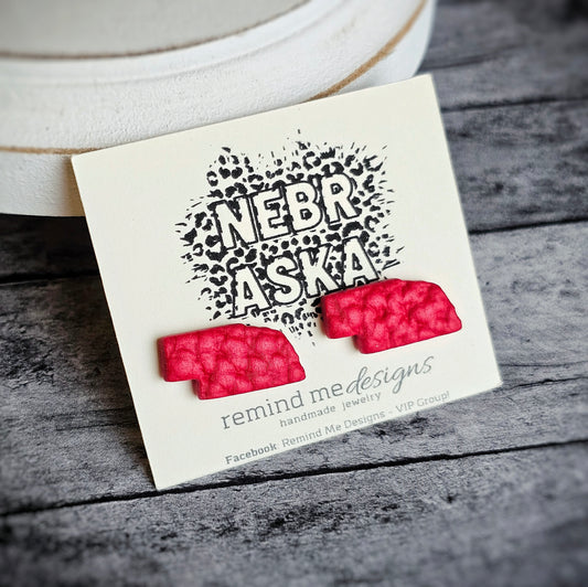 Nebraska Clay Stud Earrings