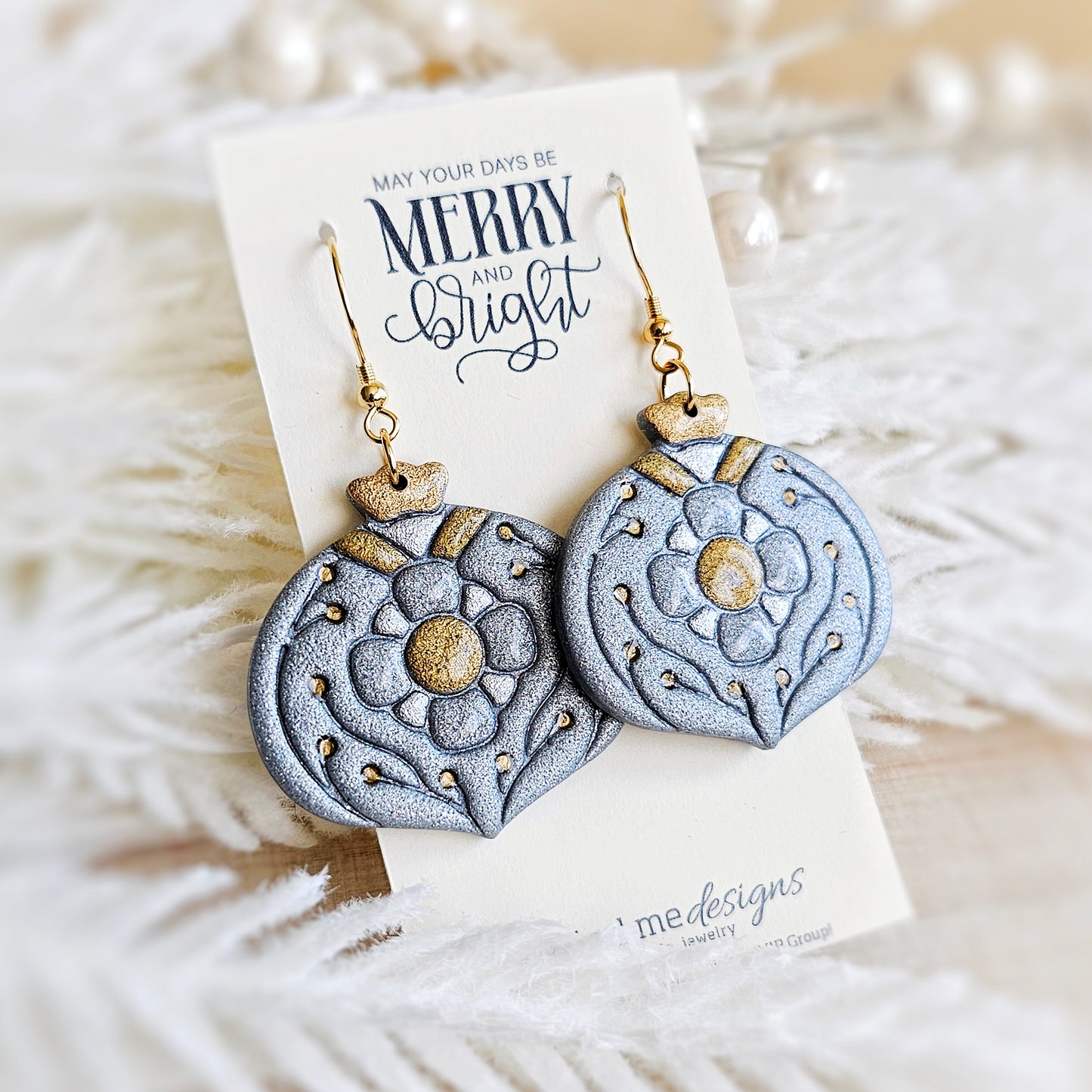 Christmas Ornament Dangle Earrings