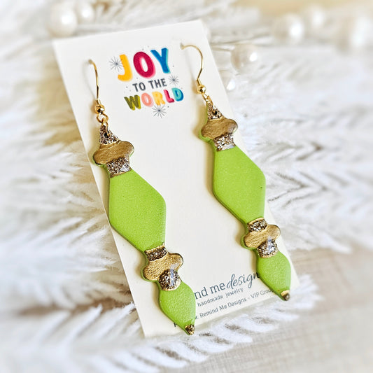 Christmas Ornament Dangle Earrings