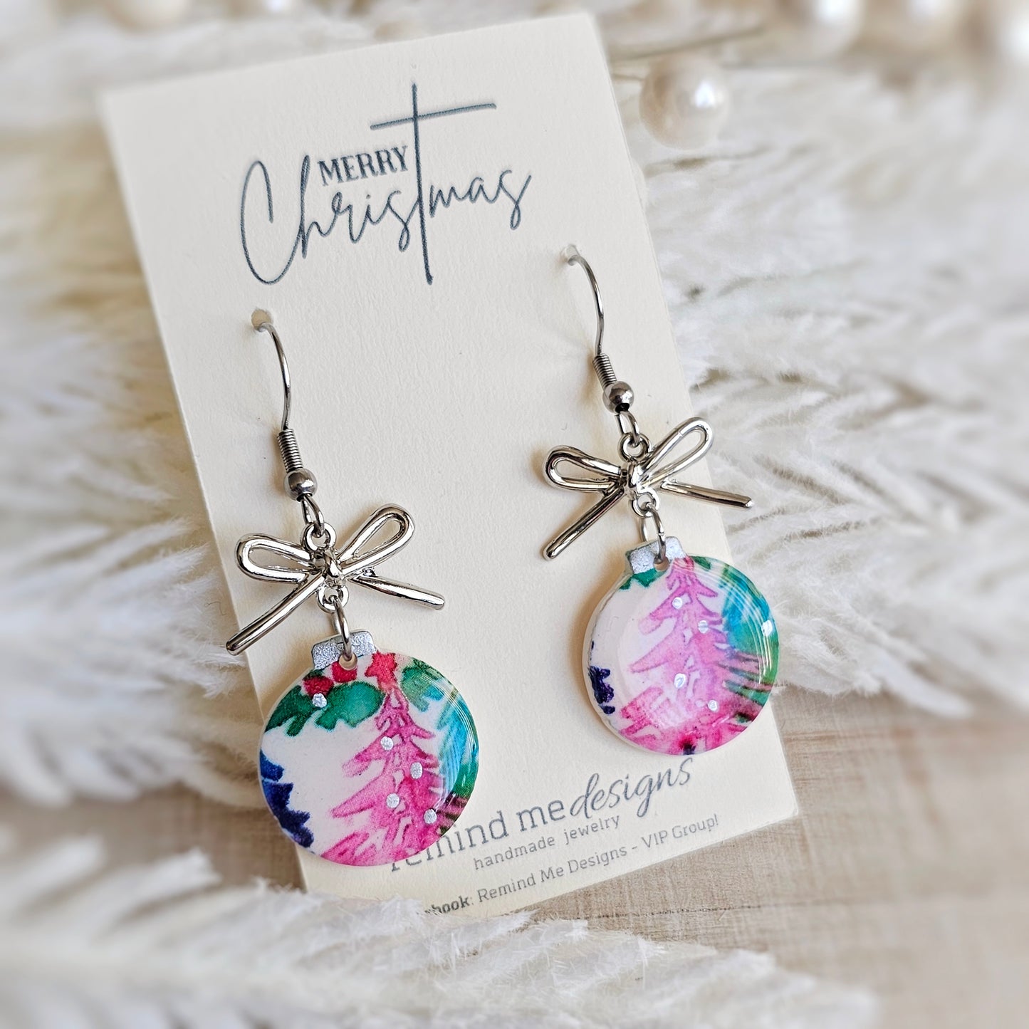 Colorful Ornament Dangle Earrings