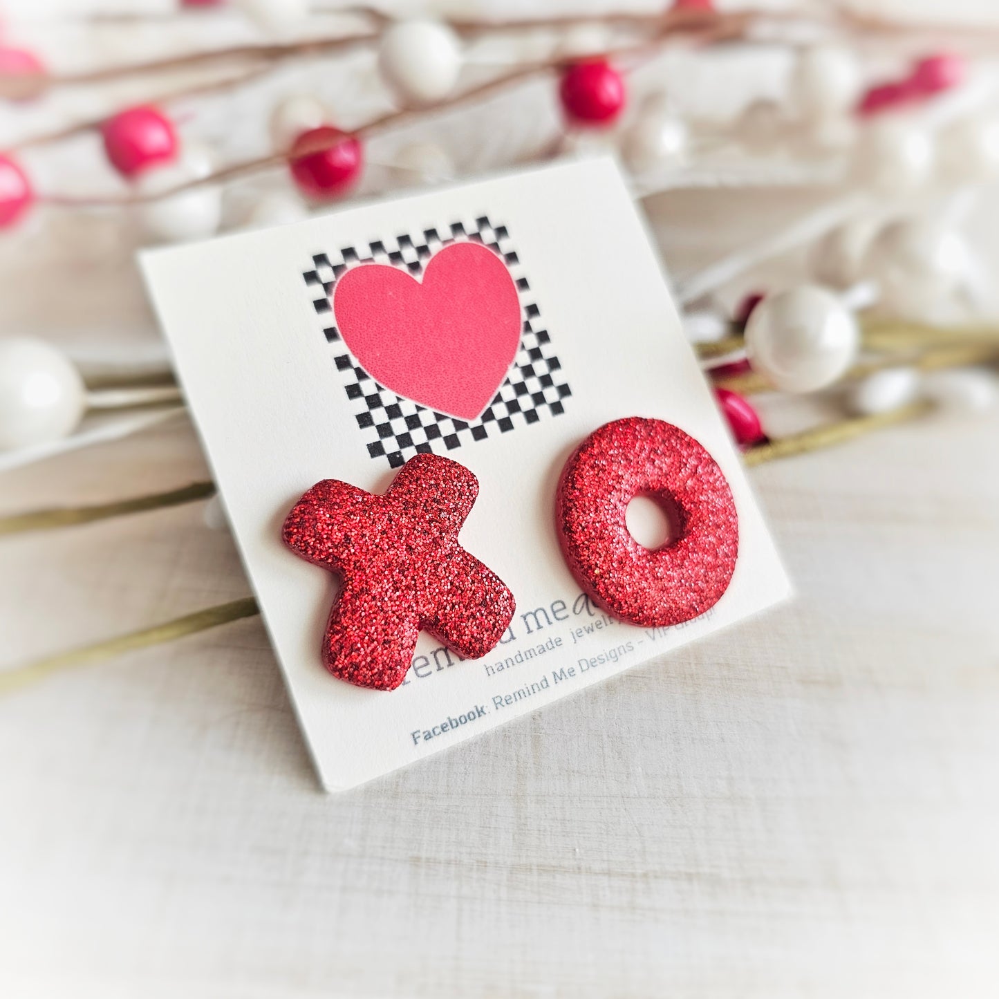 XOXO Valentine's Clay Studs