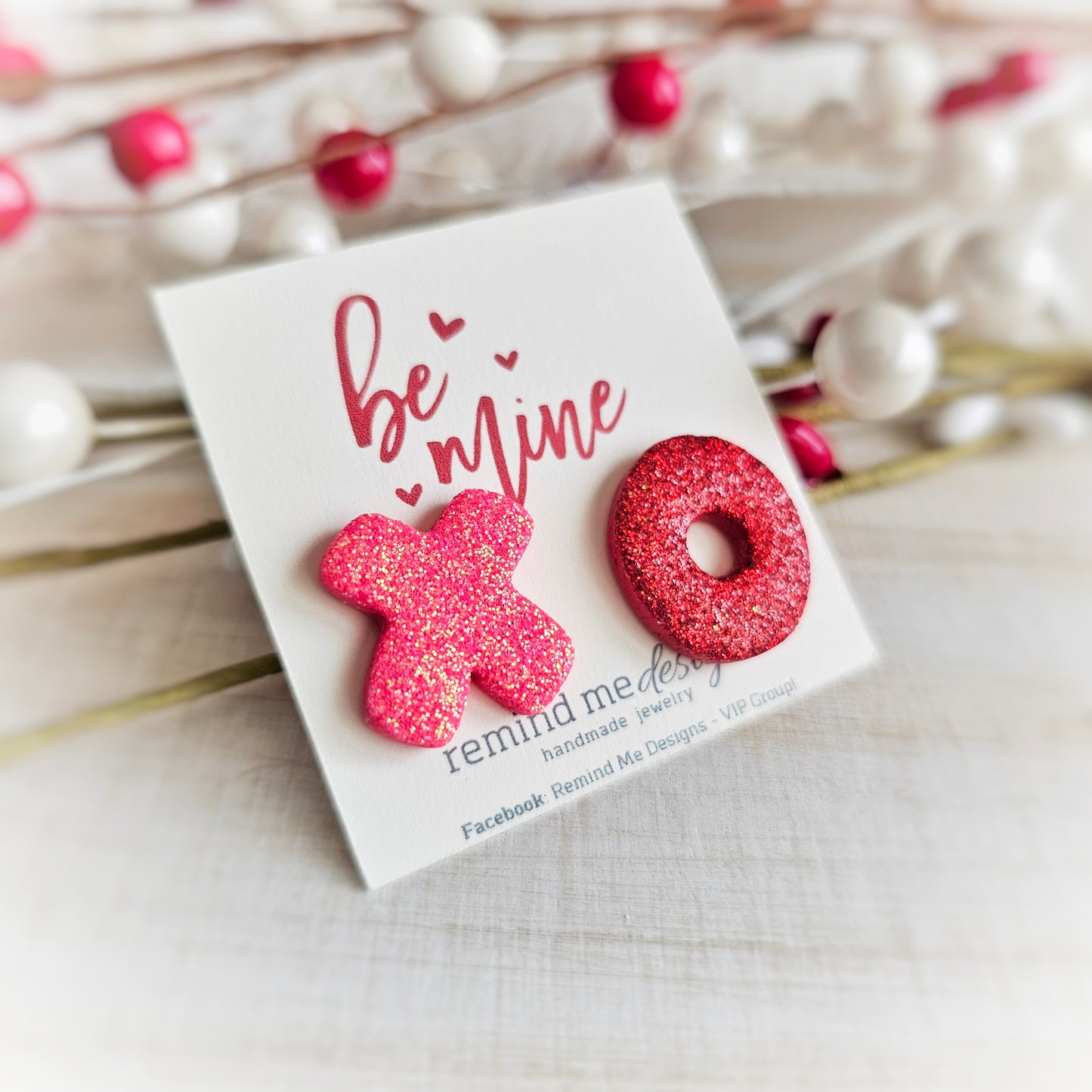 XOXO Valentine's Clay Studs
