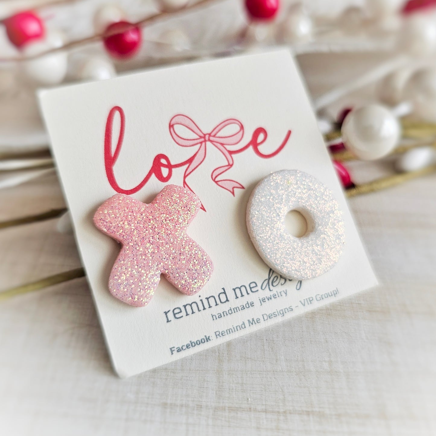 XOXO Valentine's Clay Studs
