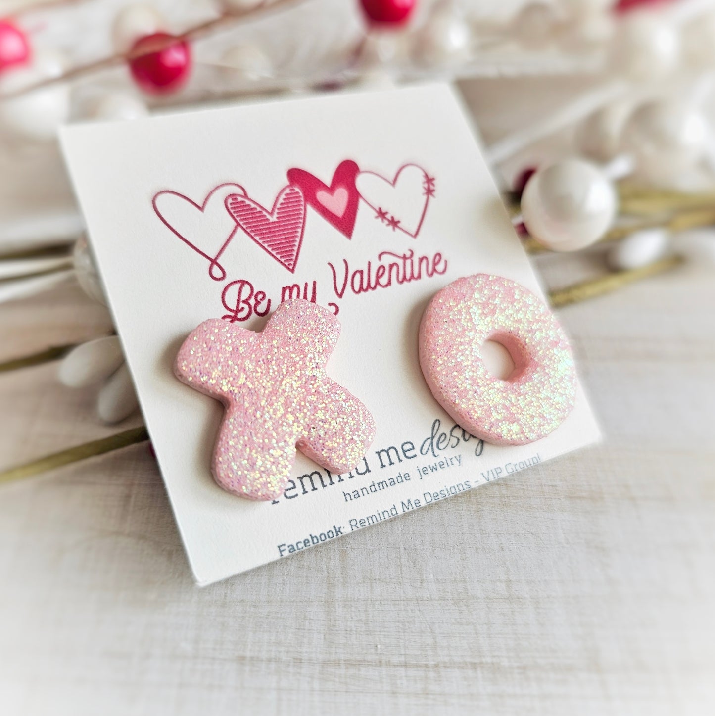 XOXO Valentine's Clay Studs
