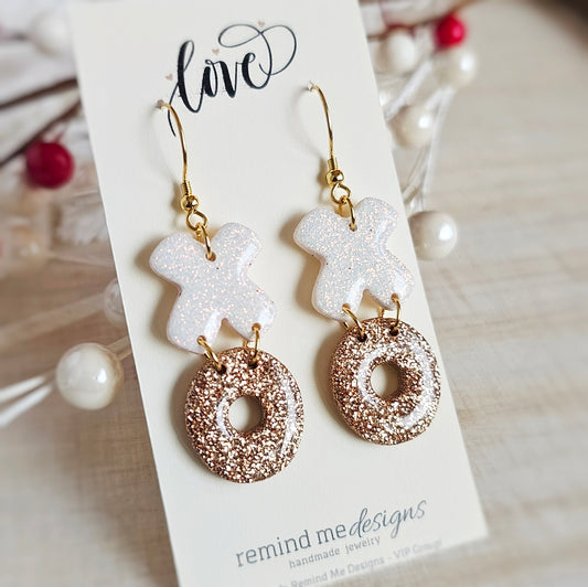 XOXO Valentine's Clay Dangle Earrings