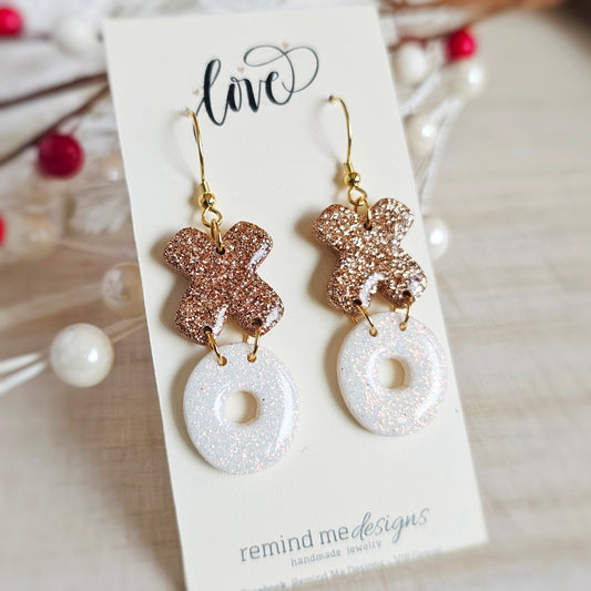 XOXO Valentine's Clay Dangle Earrings