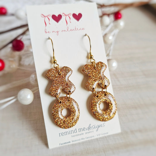 XOXO Valentine's Clay Dangle Earrings