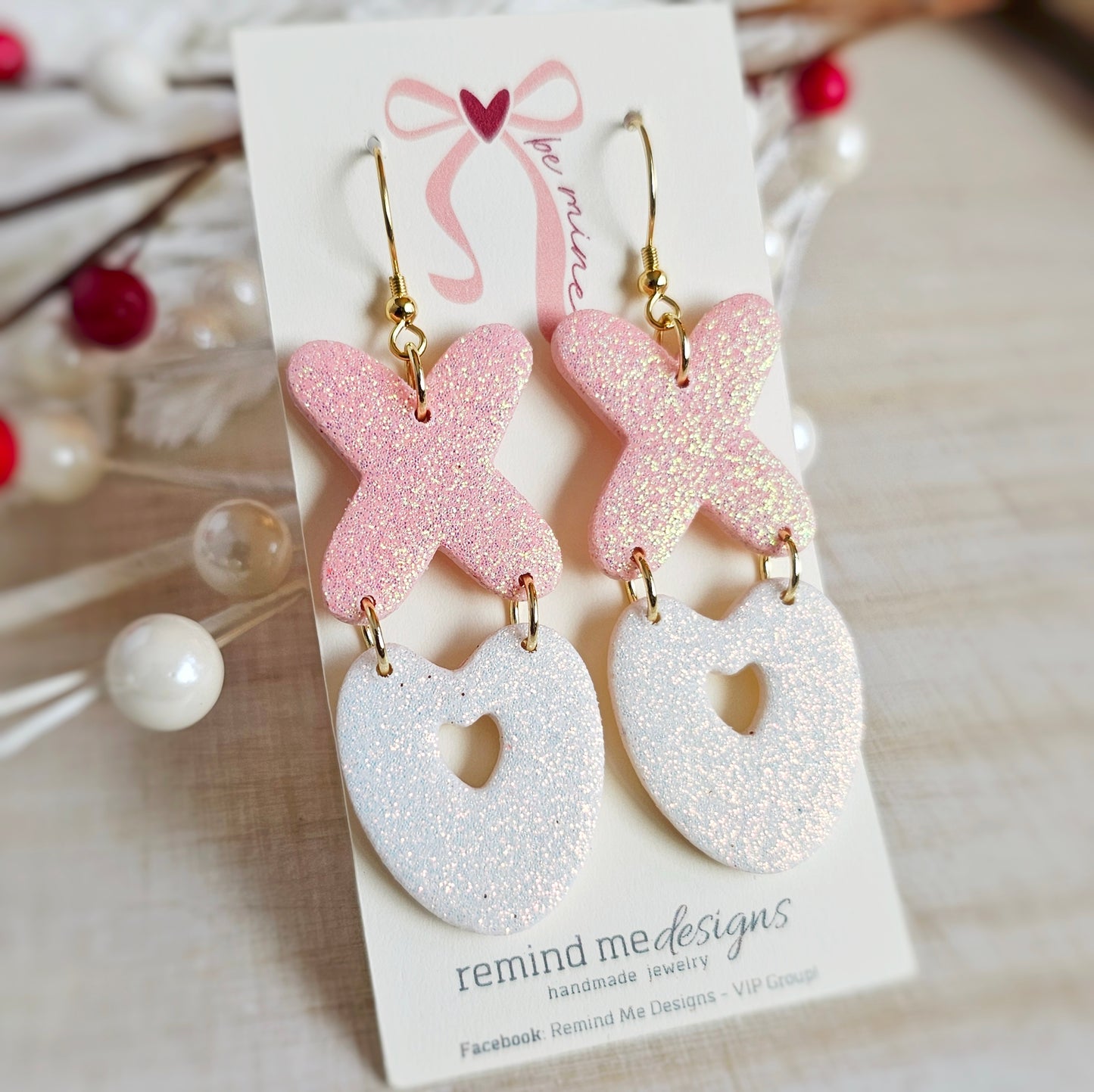 XOXO Valentine's Clay Dangle Earrings
