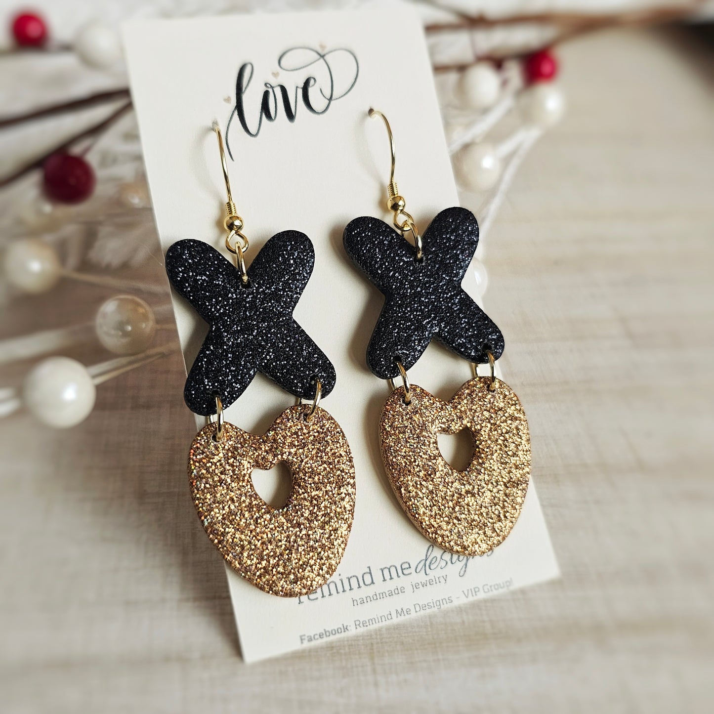 XOXO Valentine's Clay Dangle Earrings