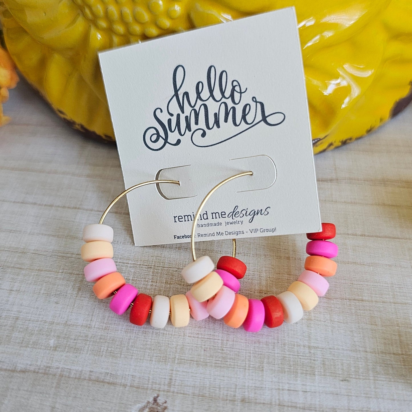 Beaded Hoop Earrings