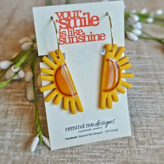 Sunshine Clay Dangle Earrings