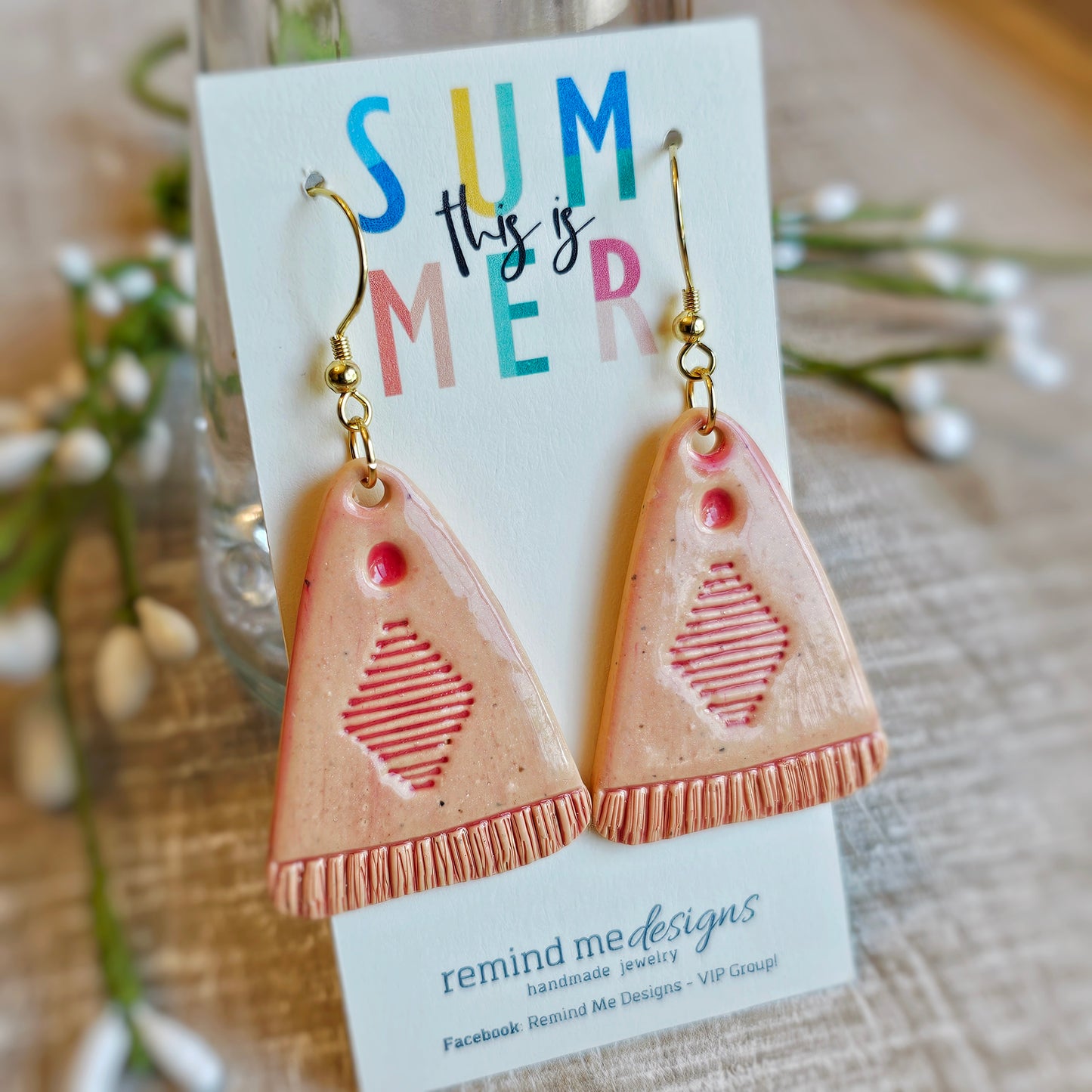 Tassel Clay Dangle Earrings