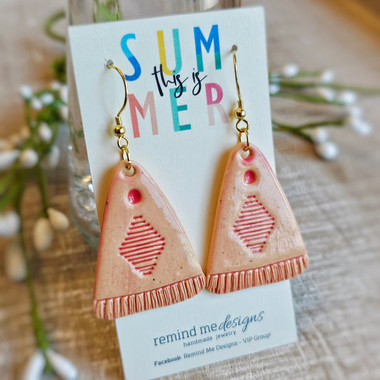 Tassel Clay Dangle Earrings