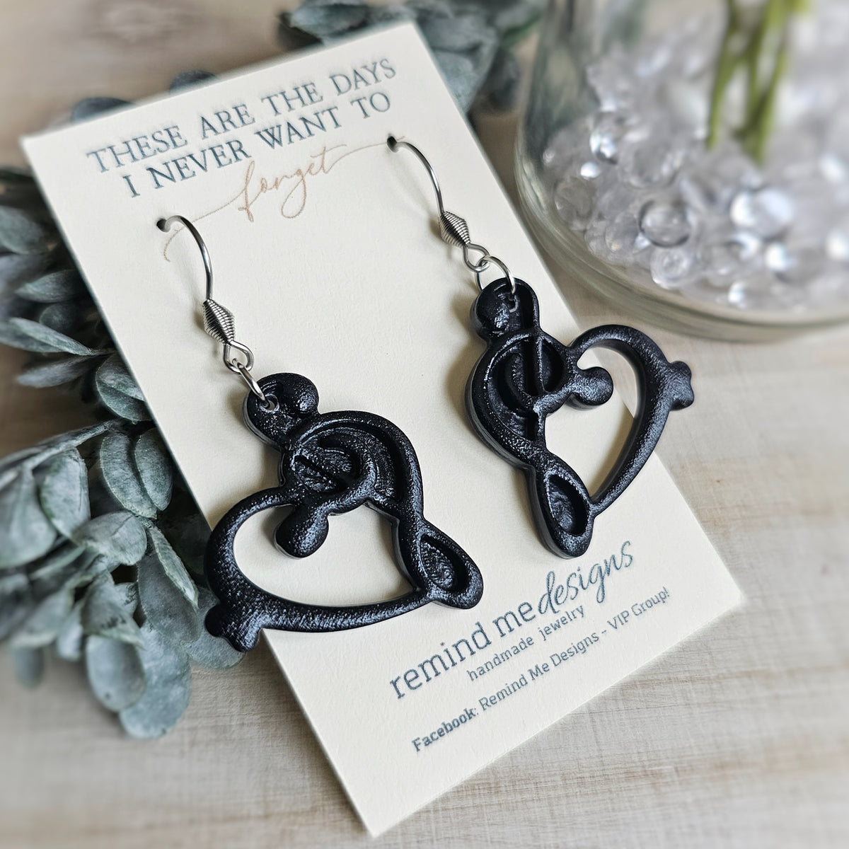 **MADE TO ORDER** Black Music Clay Dangle Earrings