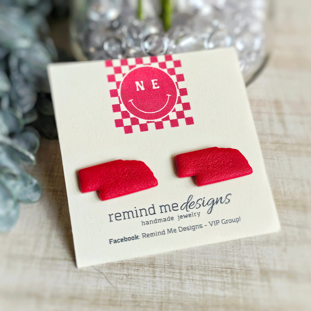 Nebraska Clay Stud Earrings