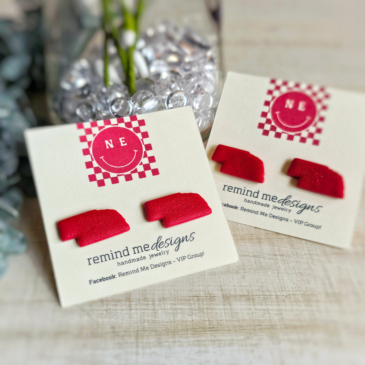Nebraska Clay Stud Earrings
