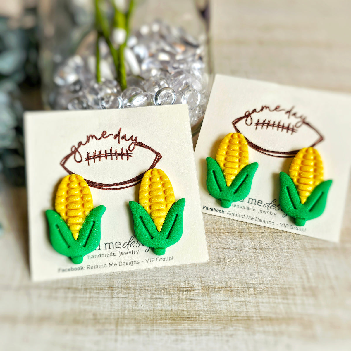 Nebraska Corn Clay Stud Earrings