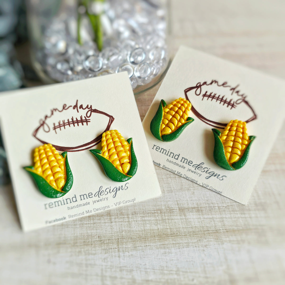 Nebraska Corn Clay Stud Earrings