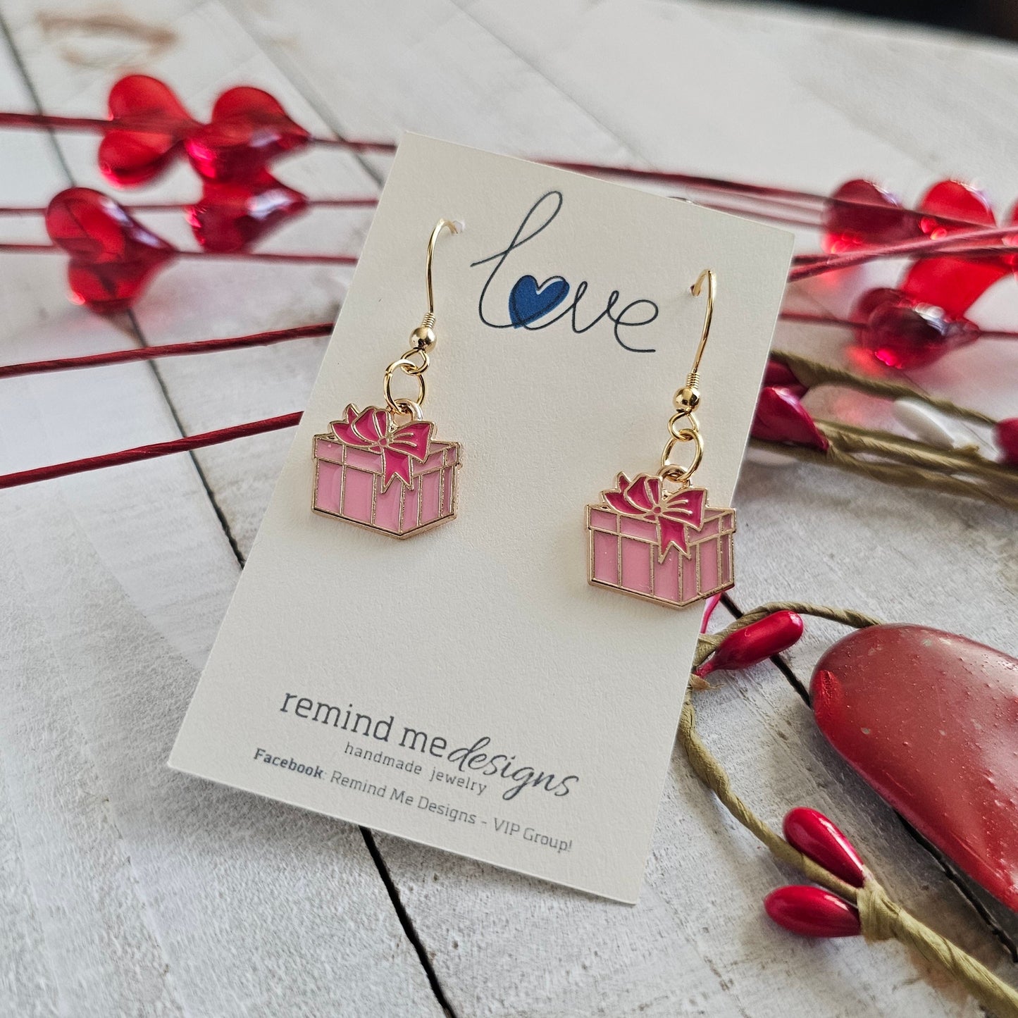 Gift Charm Dangle Earrings