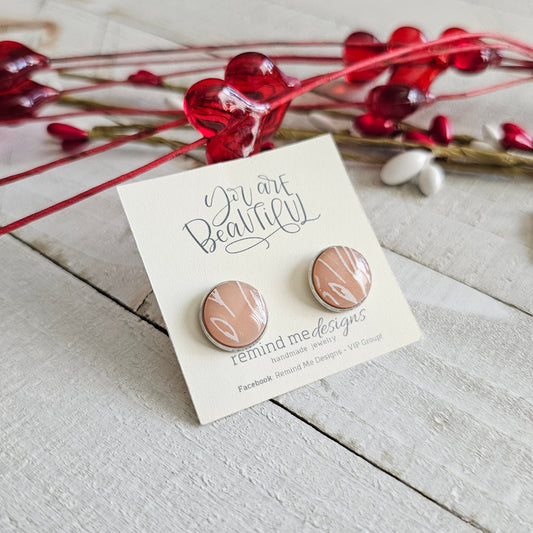 Leaf Polymer Clay Studs