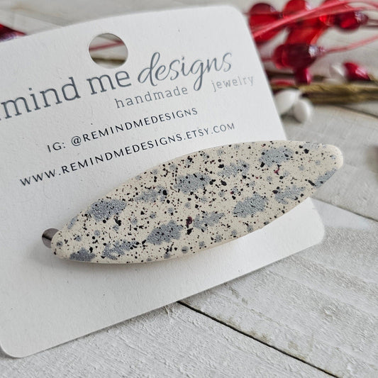 Christmas Clay Hair Clip