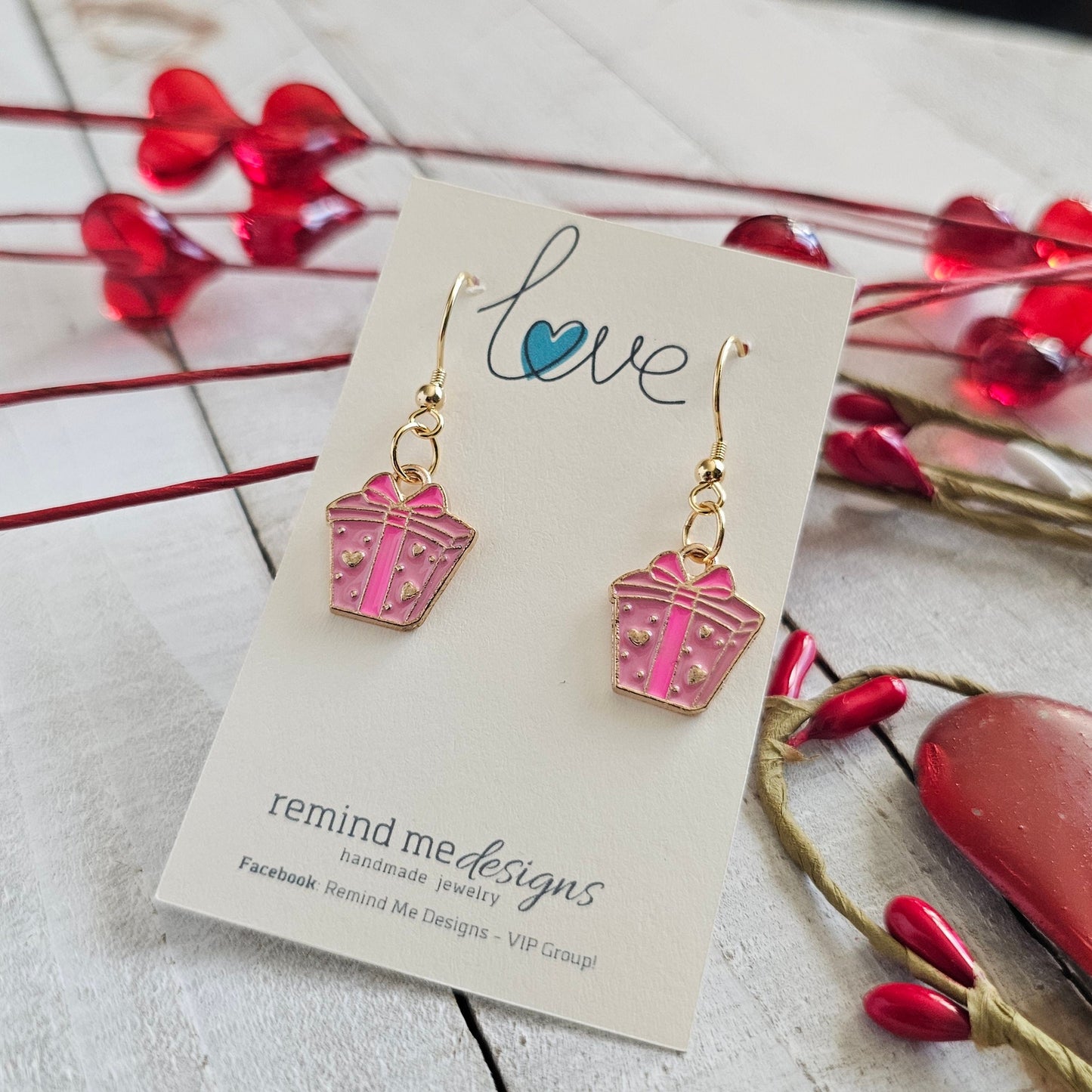 Gift Charm Dangle Earrings
