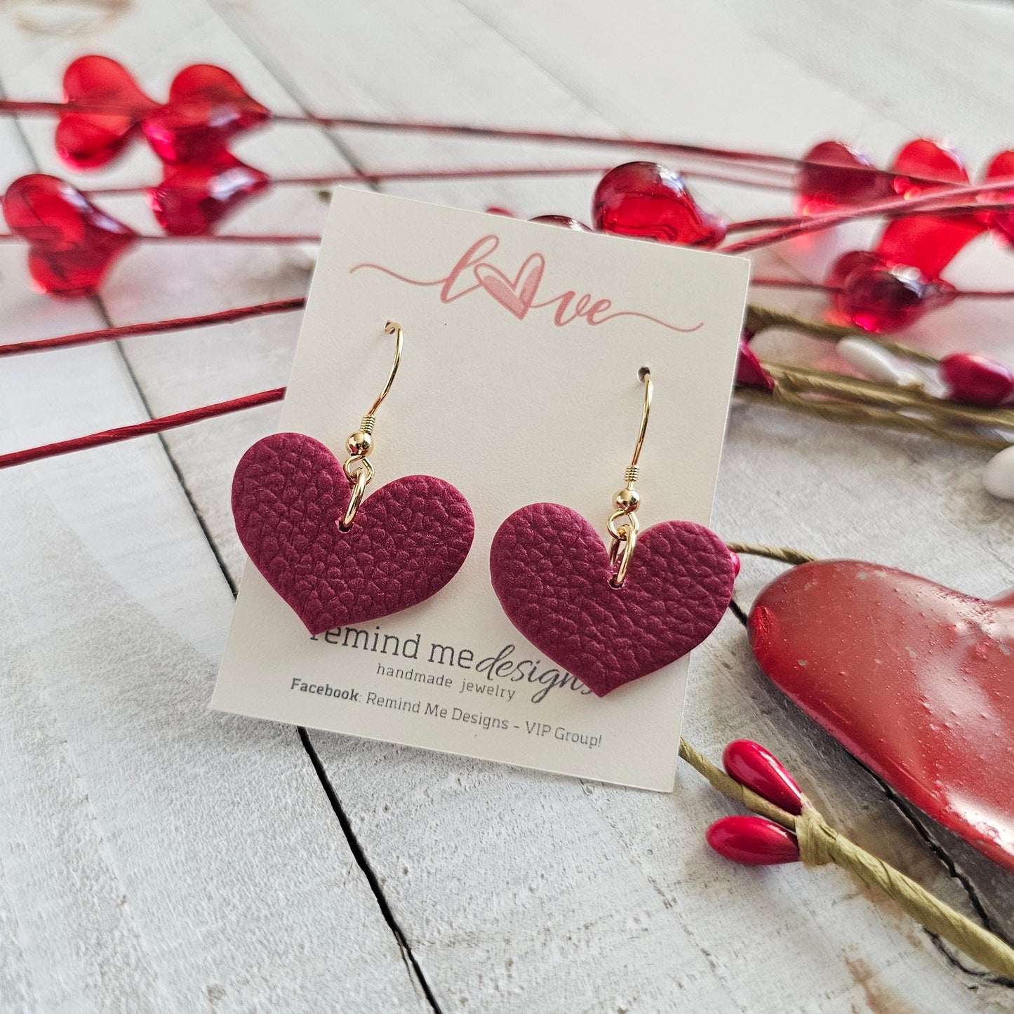 Cabernet Polymer Clay Dangle Earrings