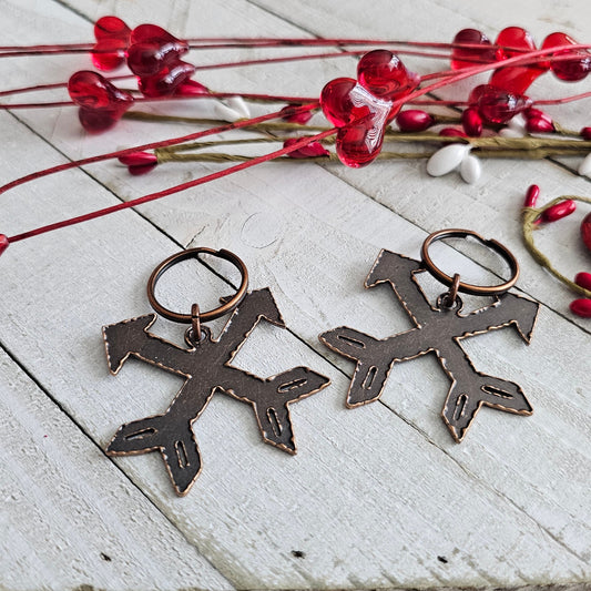 Cross Arrow Keychain