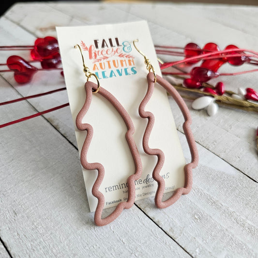 Fall Leaf Polymer Dangle Earrings