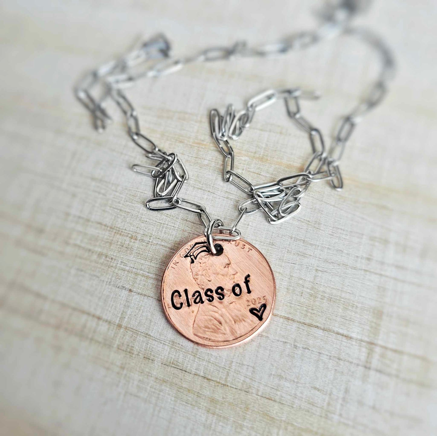 Class of 2025 Penny Graduation Necklace