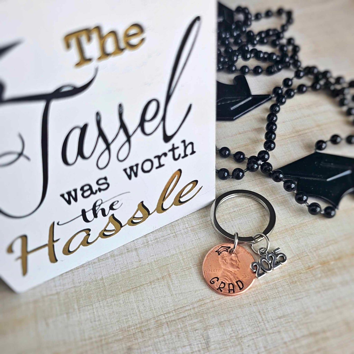 GRAD 2025 Penny Graduation Keychain