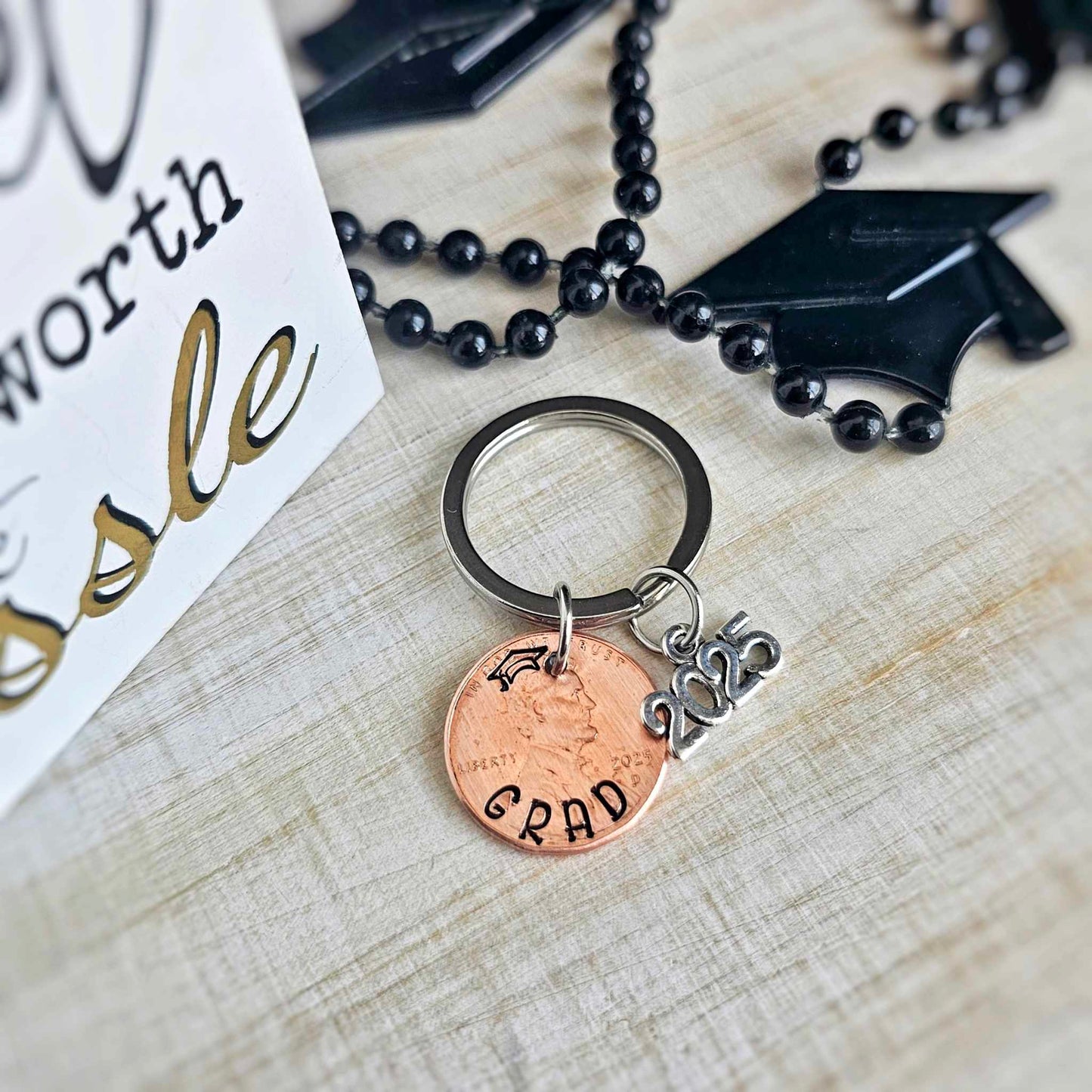GRAD 2025 Penny Graduation Keychain