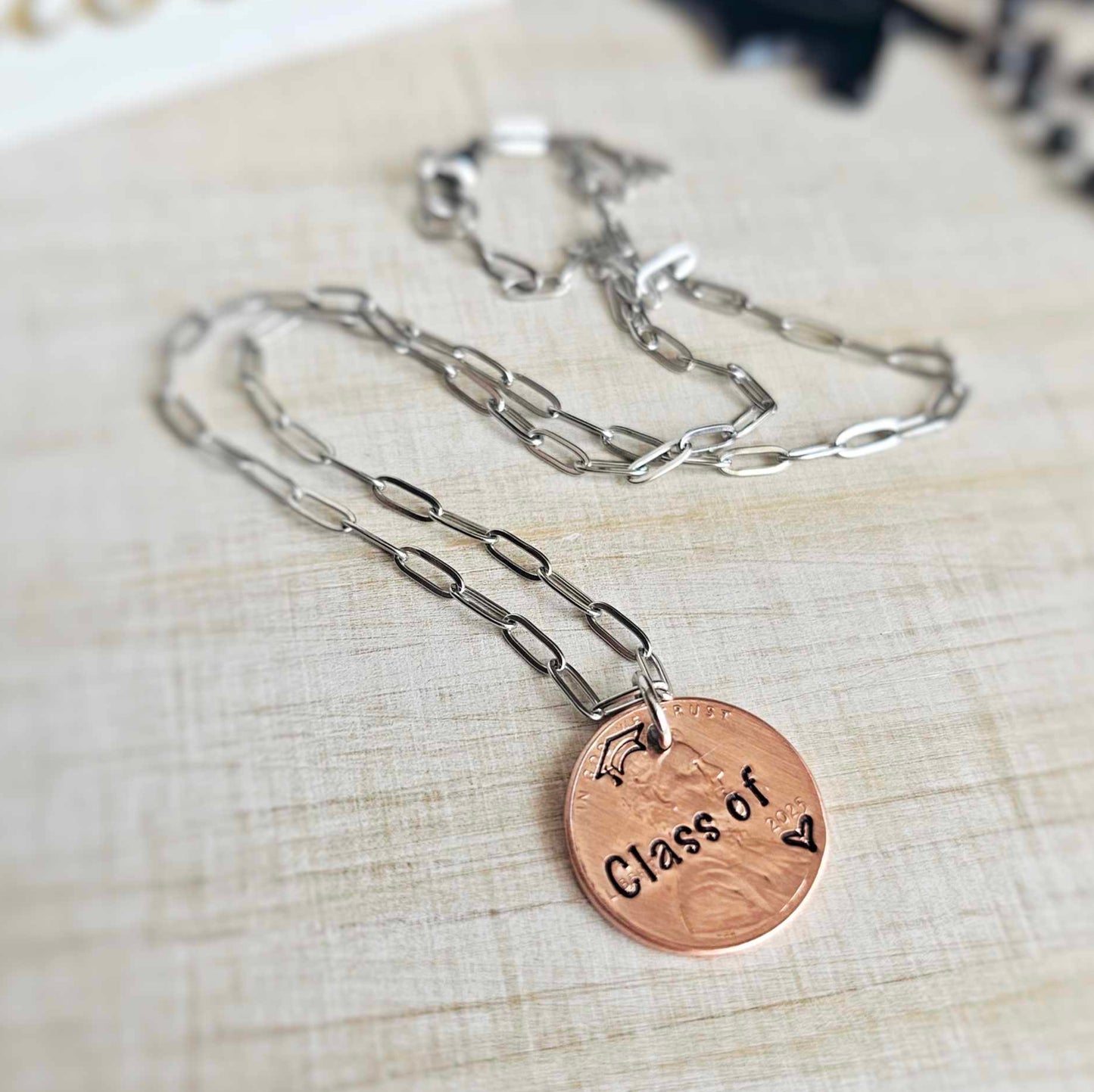 Class of 2025 Penny Graduation Necklace