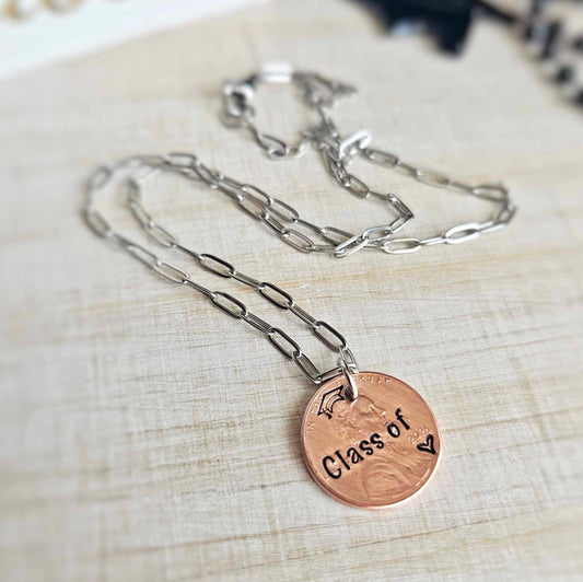 Class of 2025 Penny Graduation Necklace